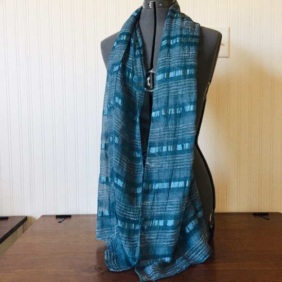 Accessories - FREE with purchase!! Blue striped scarf